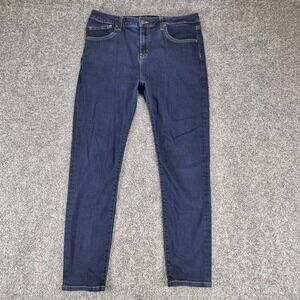 Aviator Best Travel Jeans Mens 32 Dark Blue Comfort Skinny Stretch Denim USA